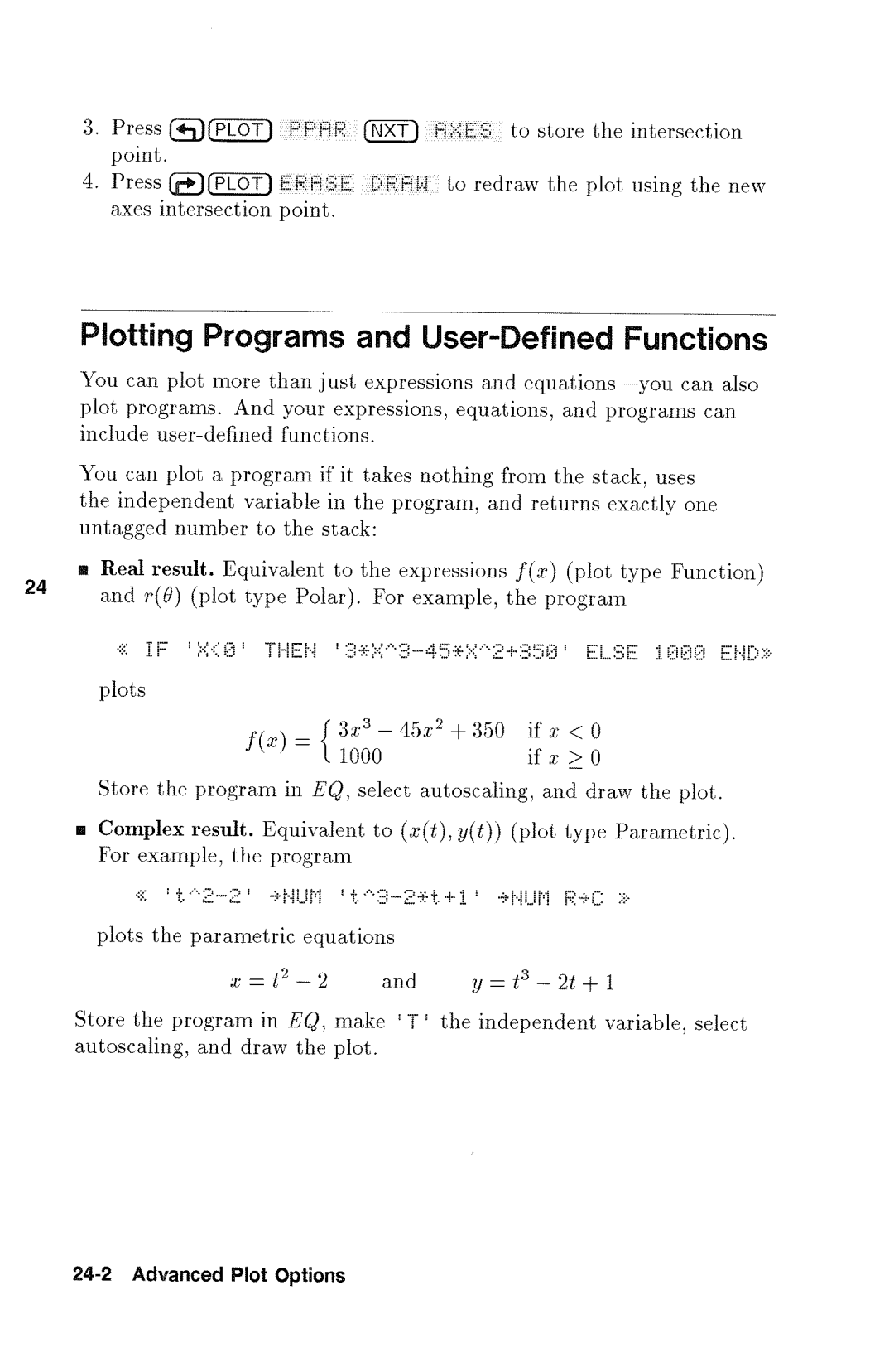 HP 48gx Graphing manual 