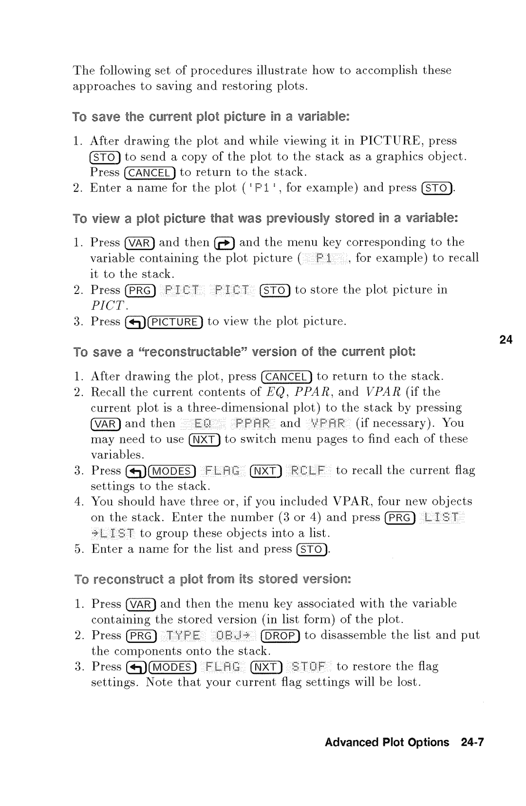 HP 48gx Graphing manual 