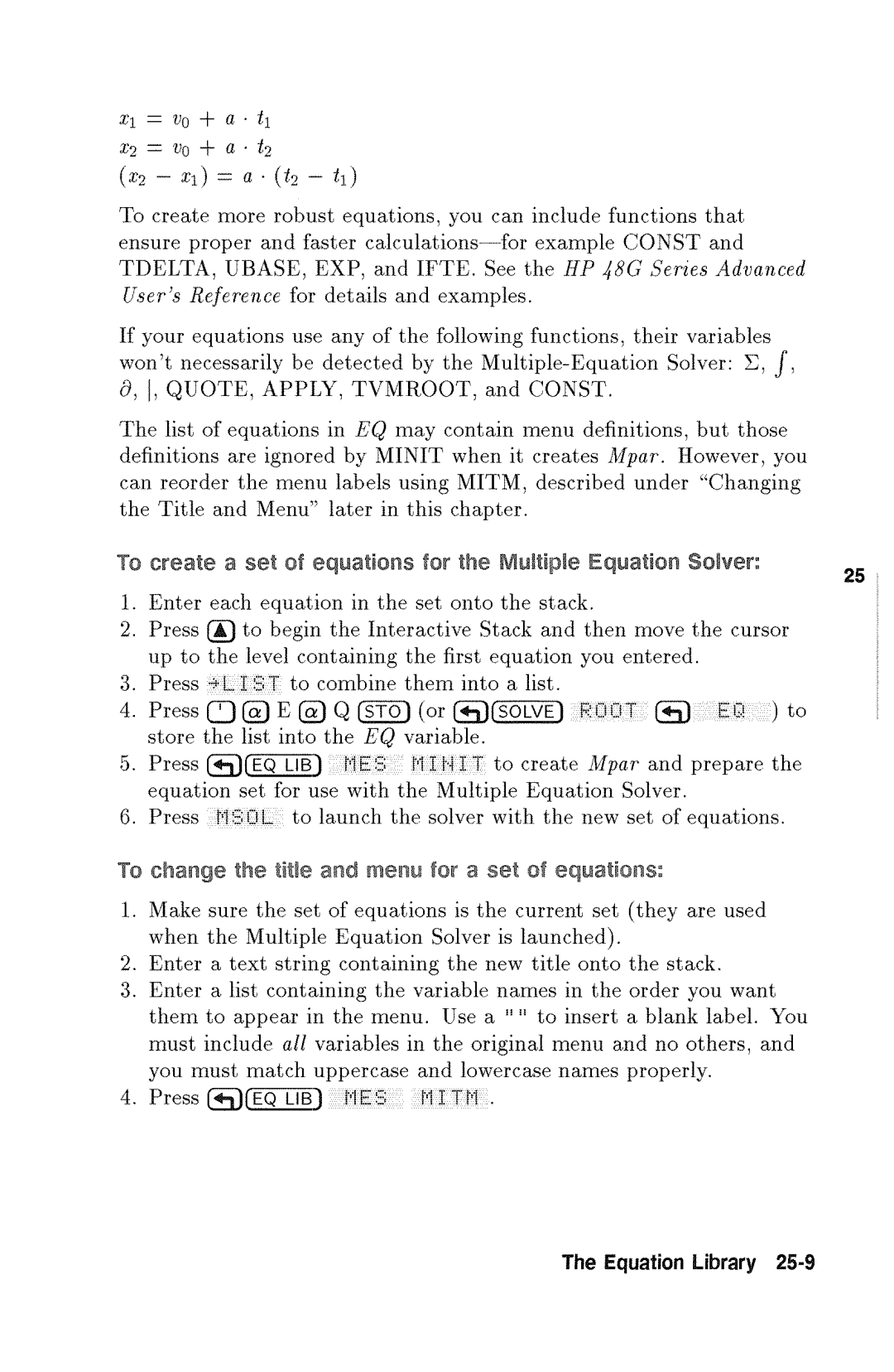 HP 48gx Graphing manual 