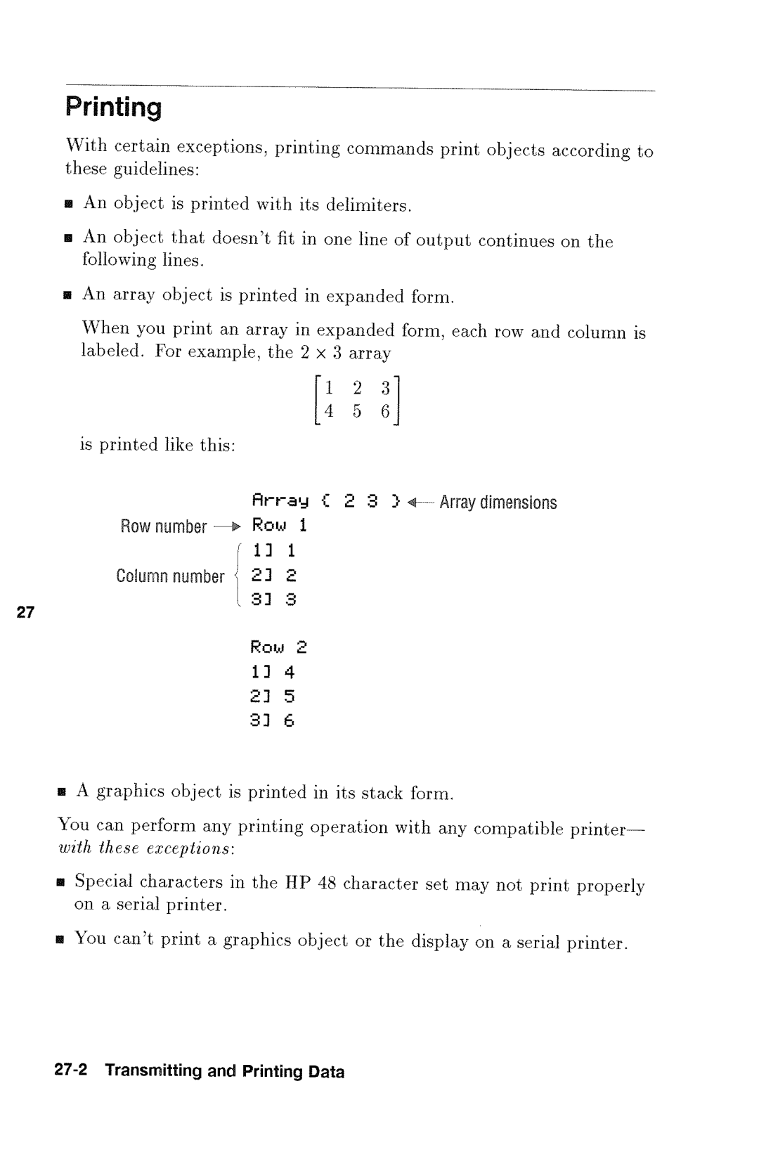 HP 48gx Graphing manual 