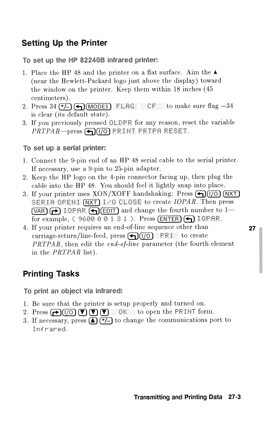 HP 48gx Graphing manual 