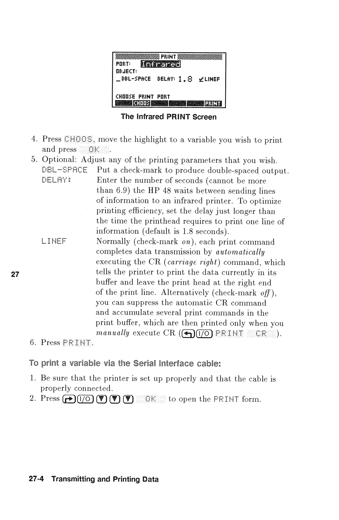 HP 48gx Graphing manual 