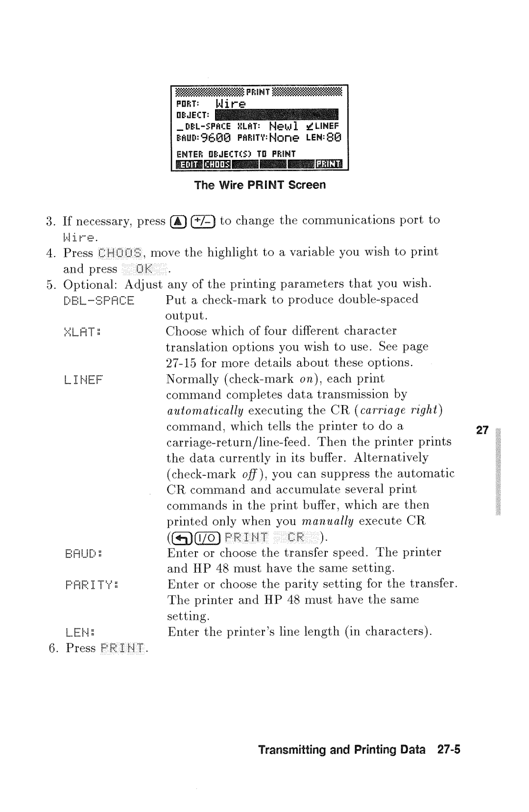 HP 48gx Graphing manual 