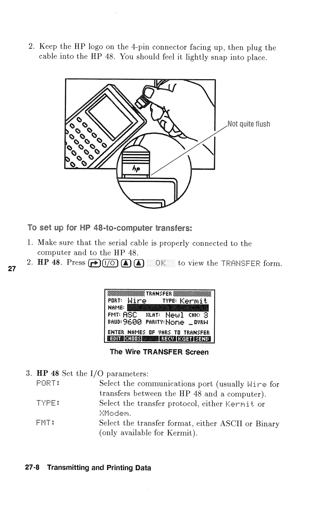 HP 48gx Graphing manual 