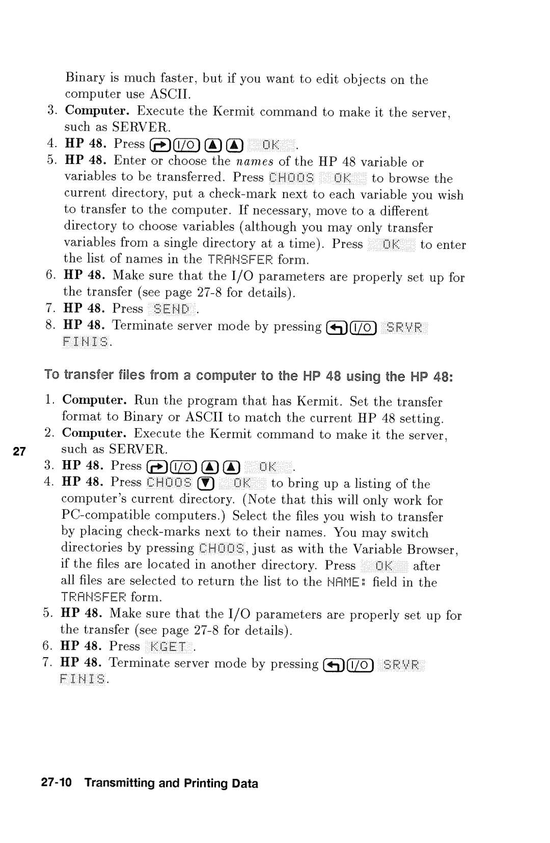 HP 48gx Graphing manual 