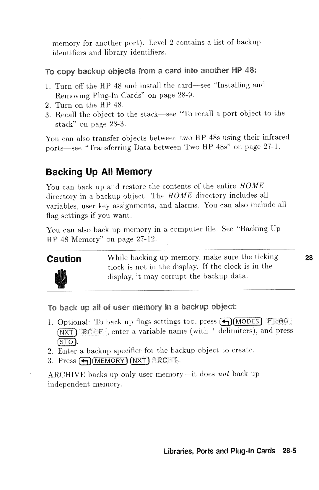 HP 48gx Graphing manual 