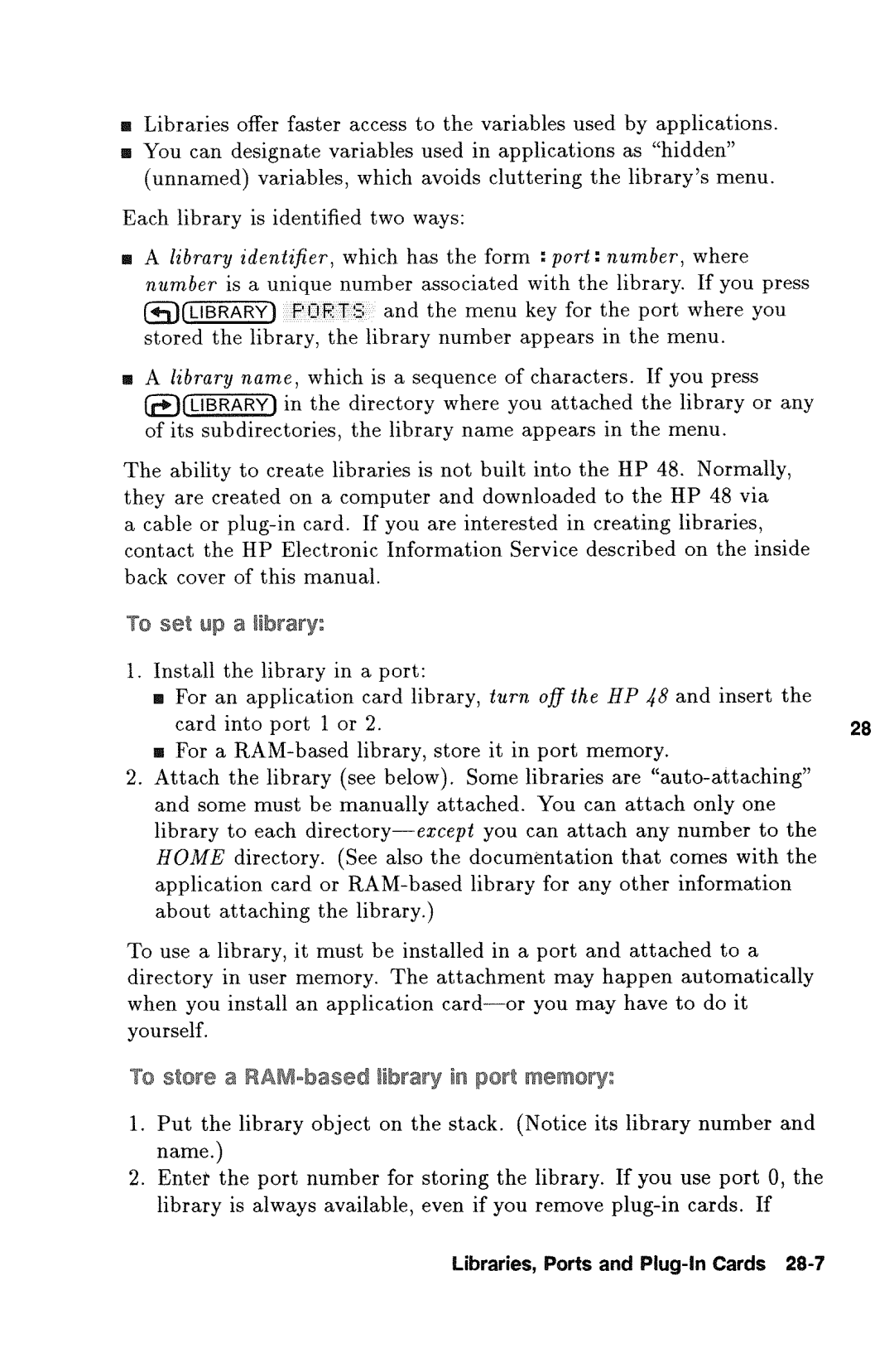 HP 48gx Graphing manual 