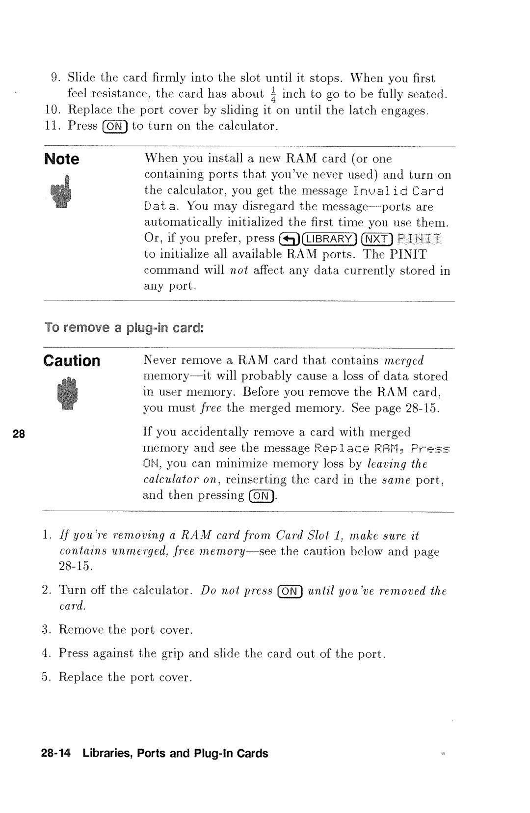 HP 48gx Graphing manual 