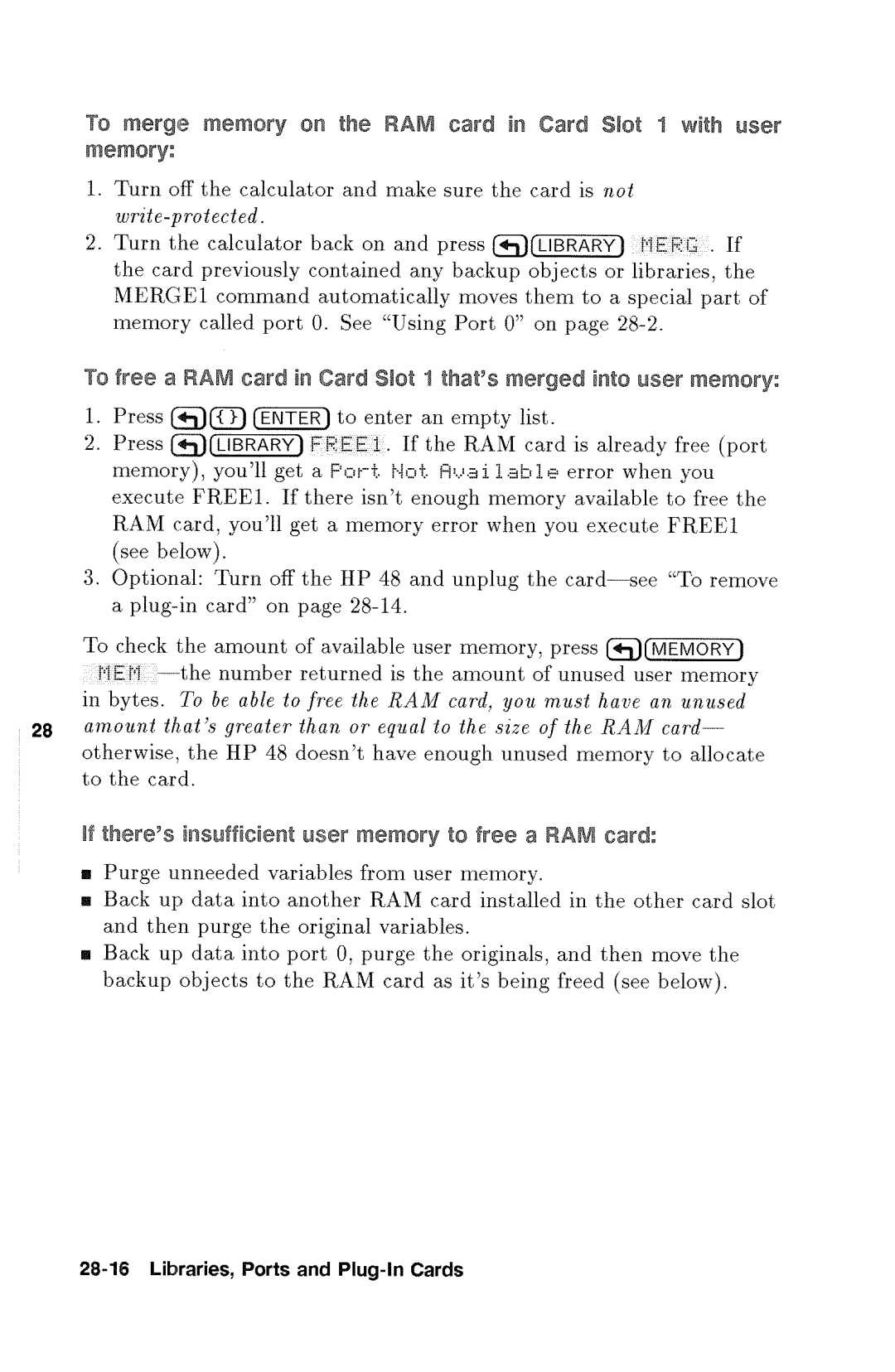 HP 48gx Graphing manual 