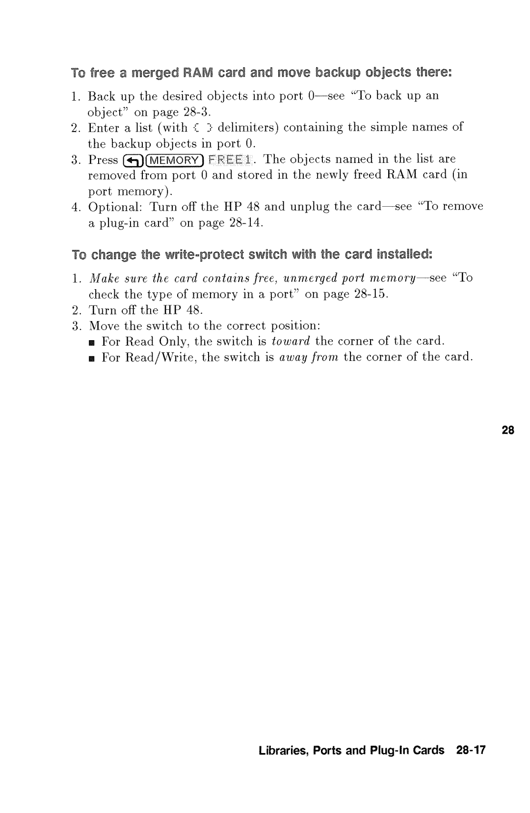 HP 48gx Graphing manual 