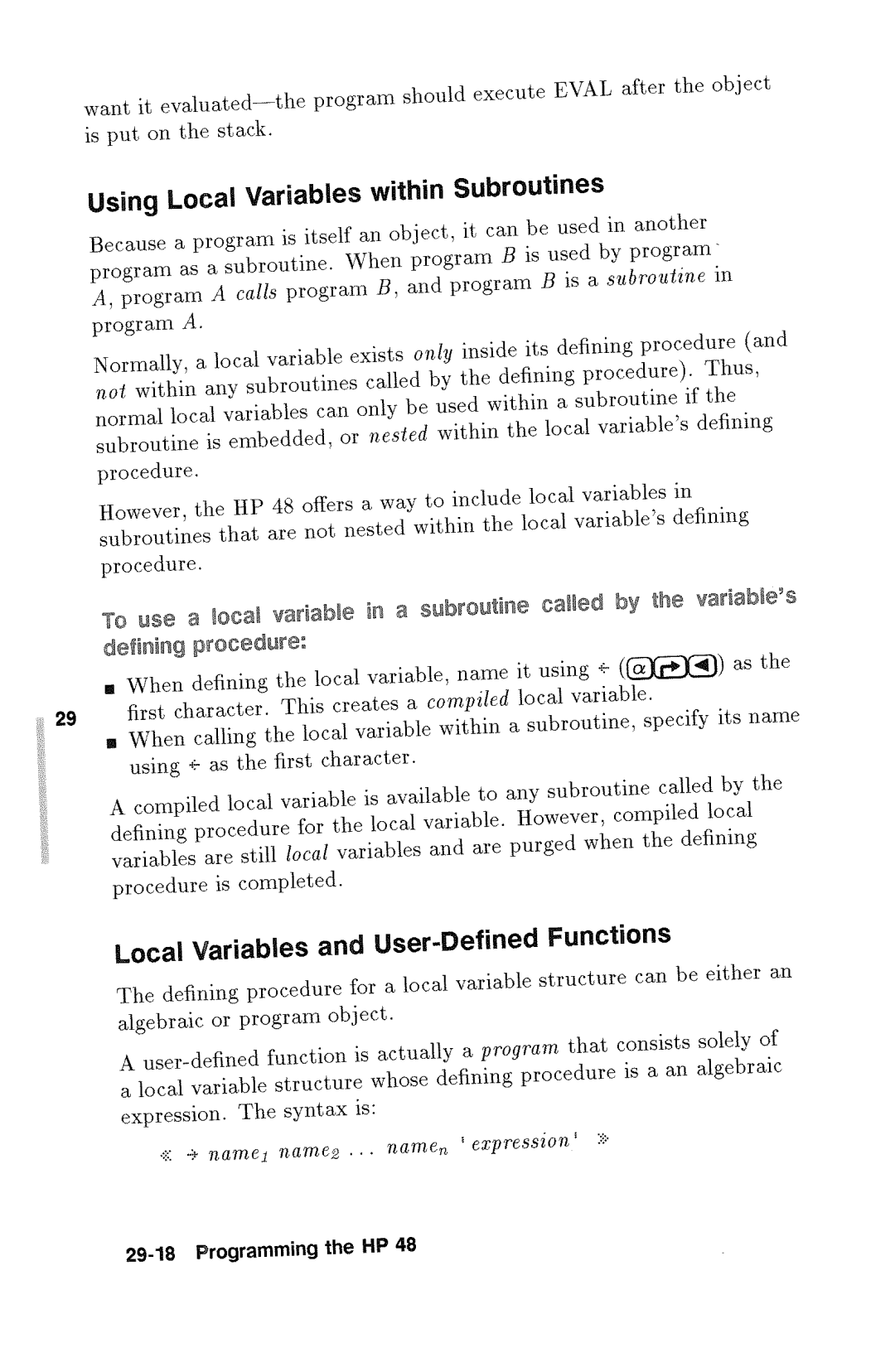 HP 48gx Graphing manual 