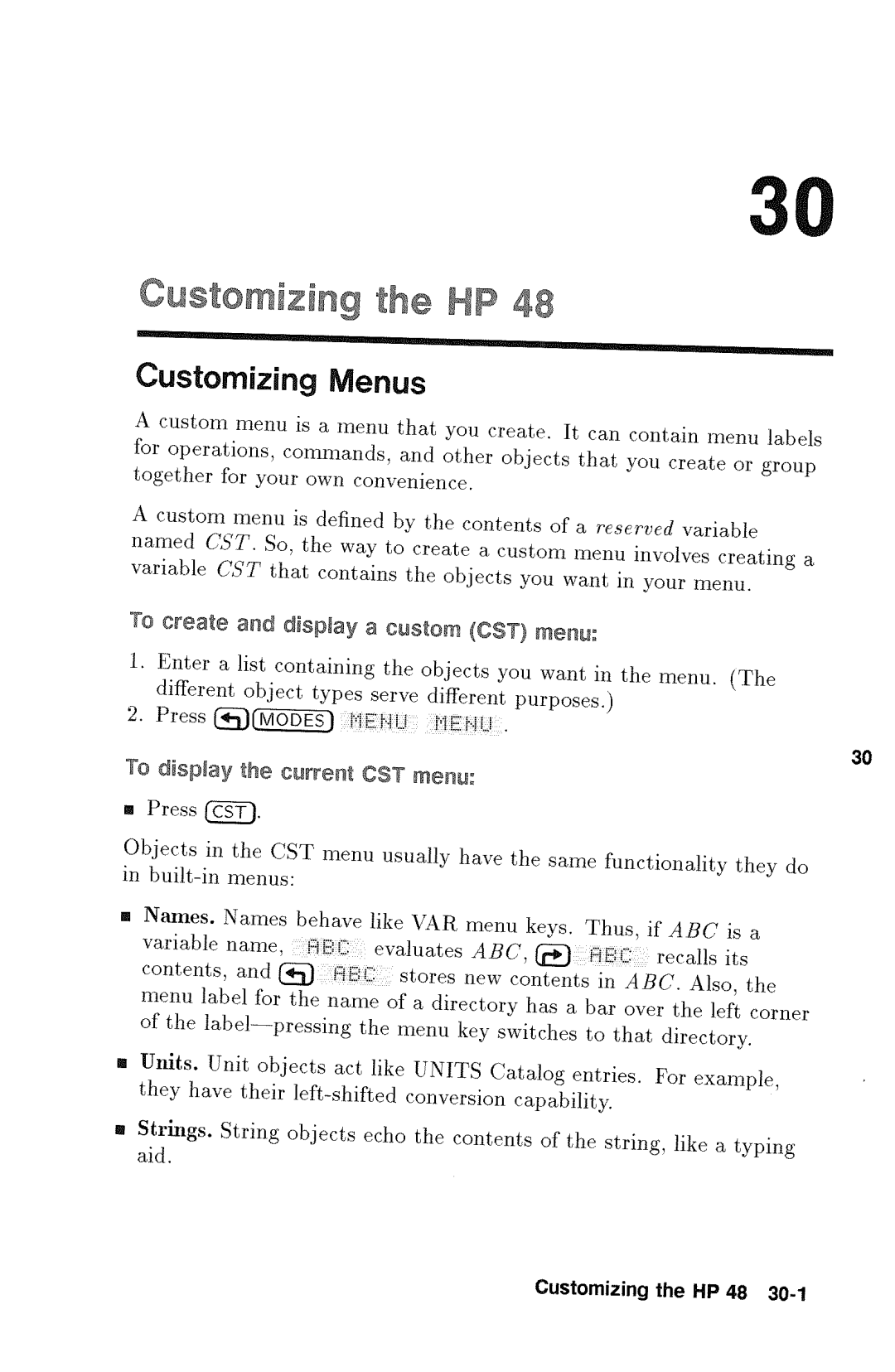 HP 48gx Graphing manual 