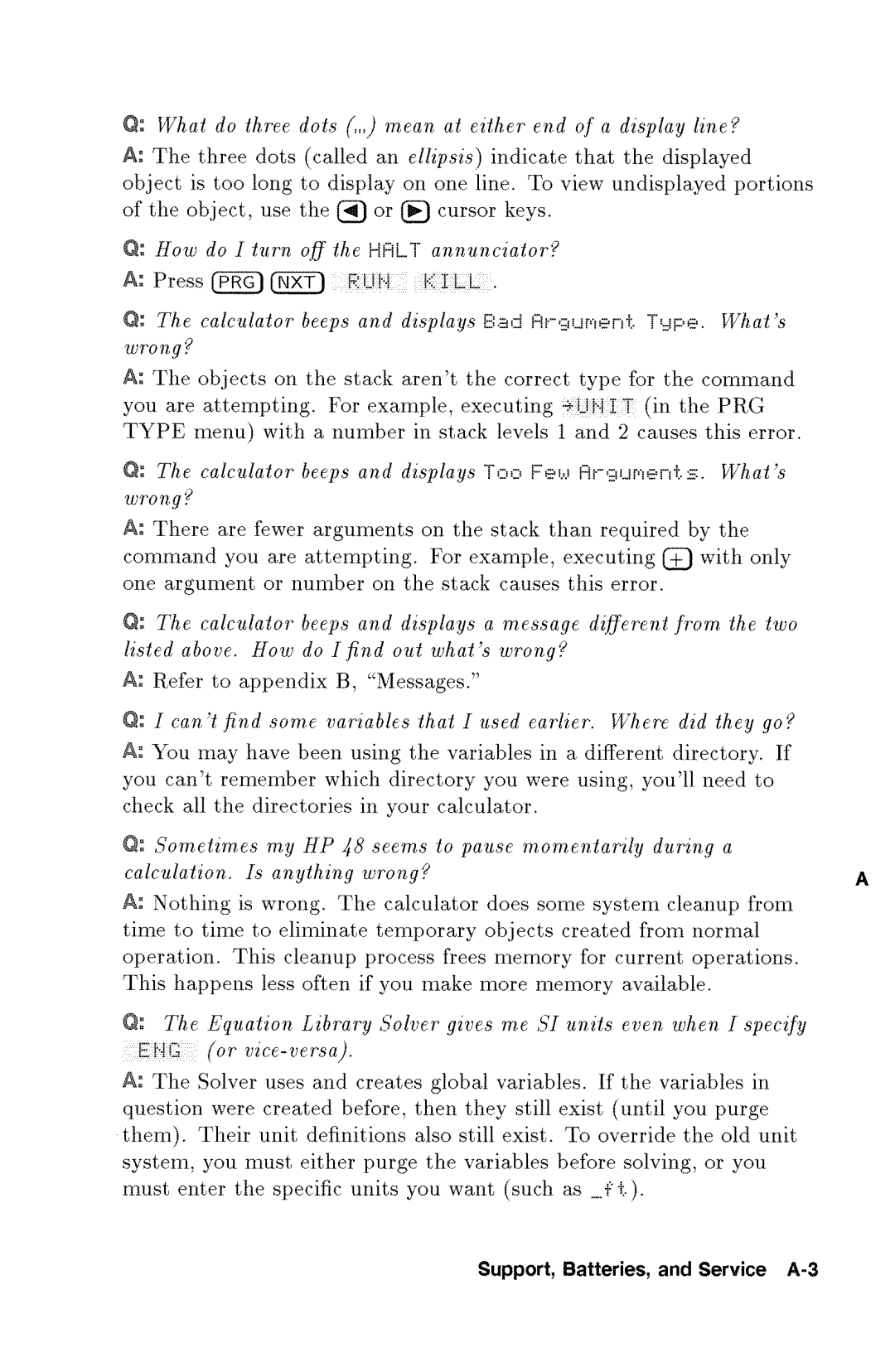 HP 48gx Graphing manual 