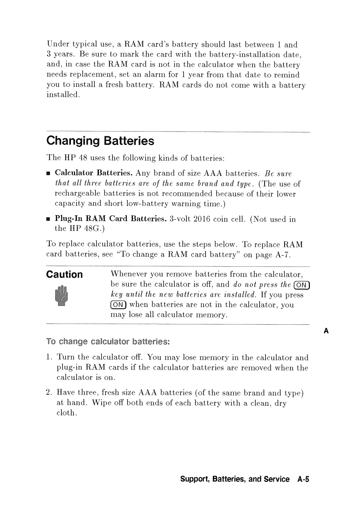 HP 48gx Graphing manual 