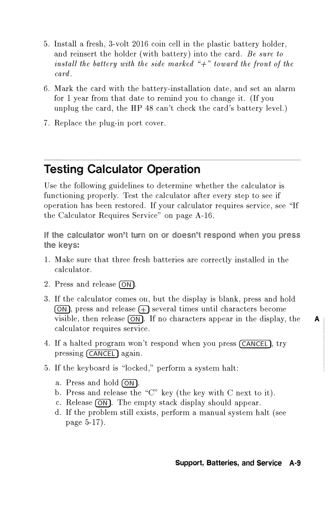 HP 48gx Graphing manual 