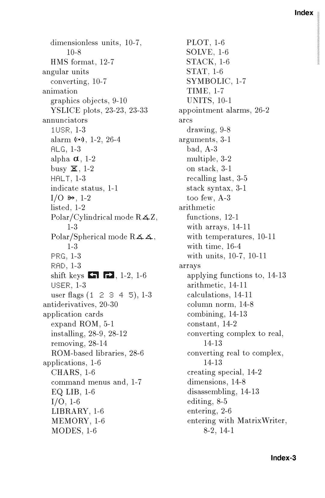 HP 48gx Graphing manual 