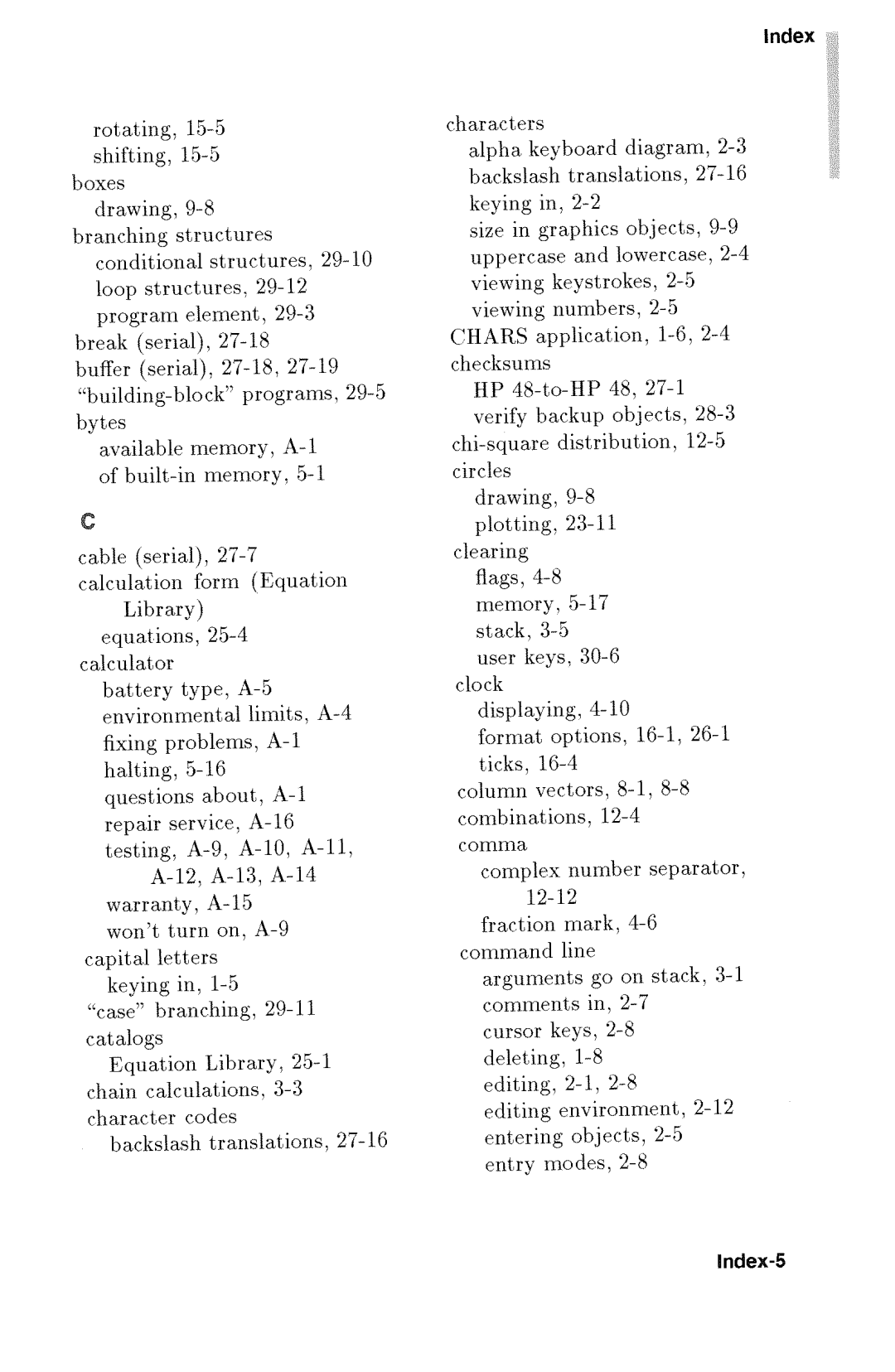 HP 48gx Graphing manual 