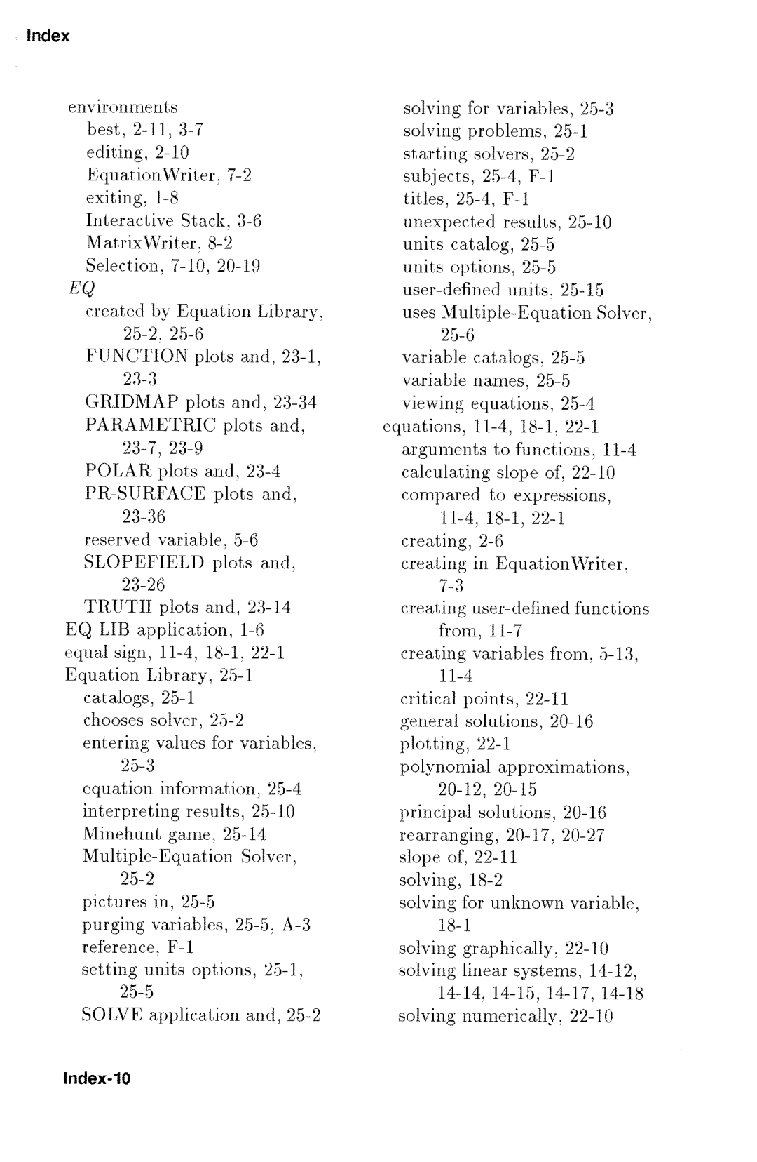 HP 48gx Graphing manual 