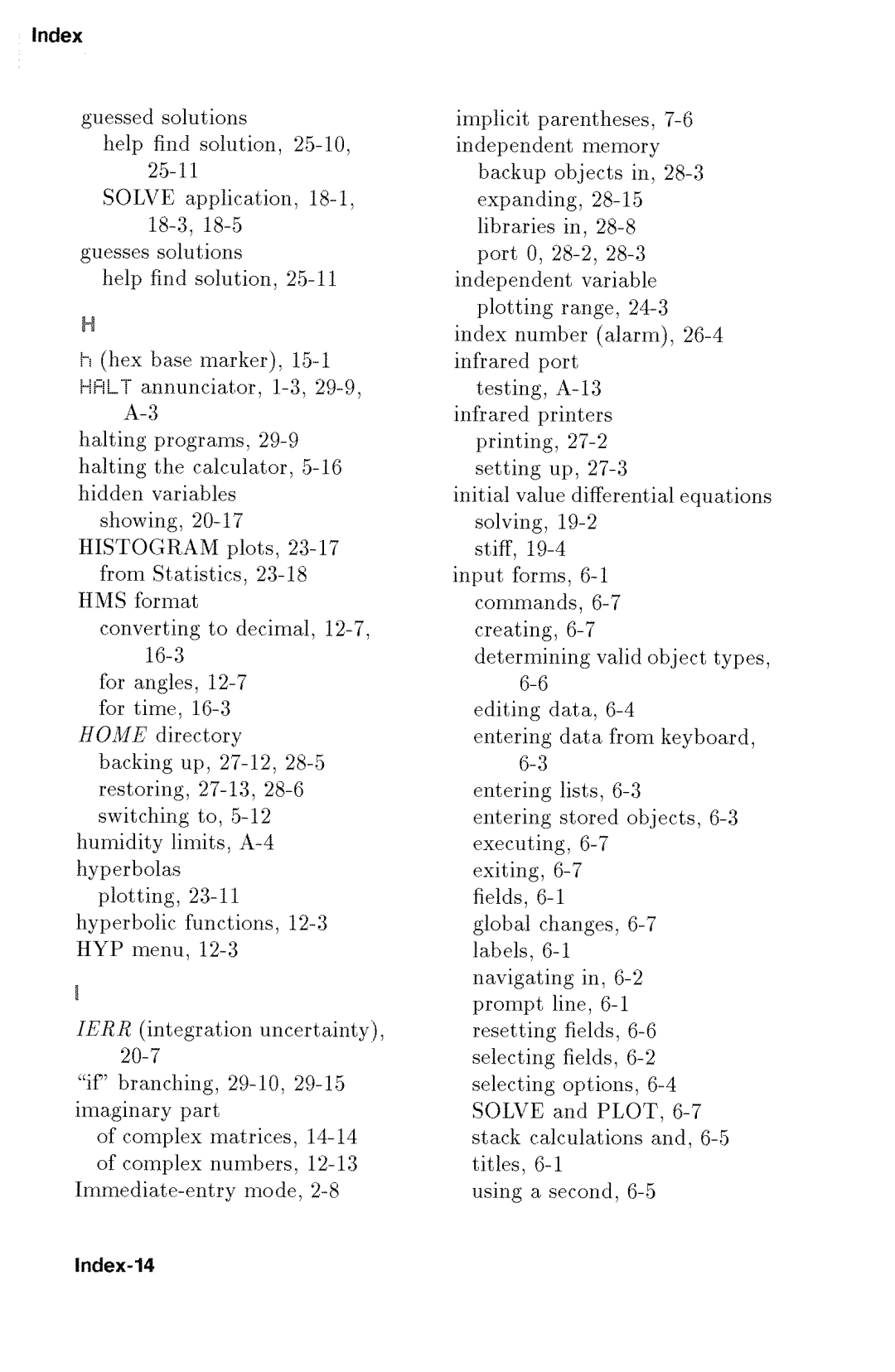 HP 48gx Graphing manual 