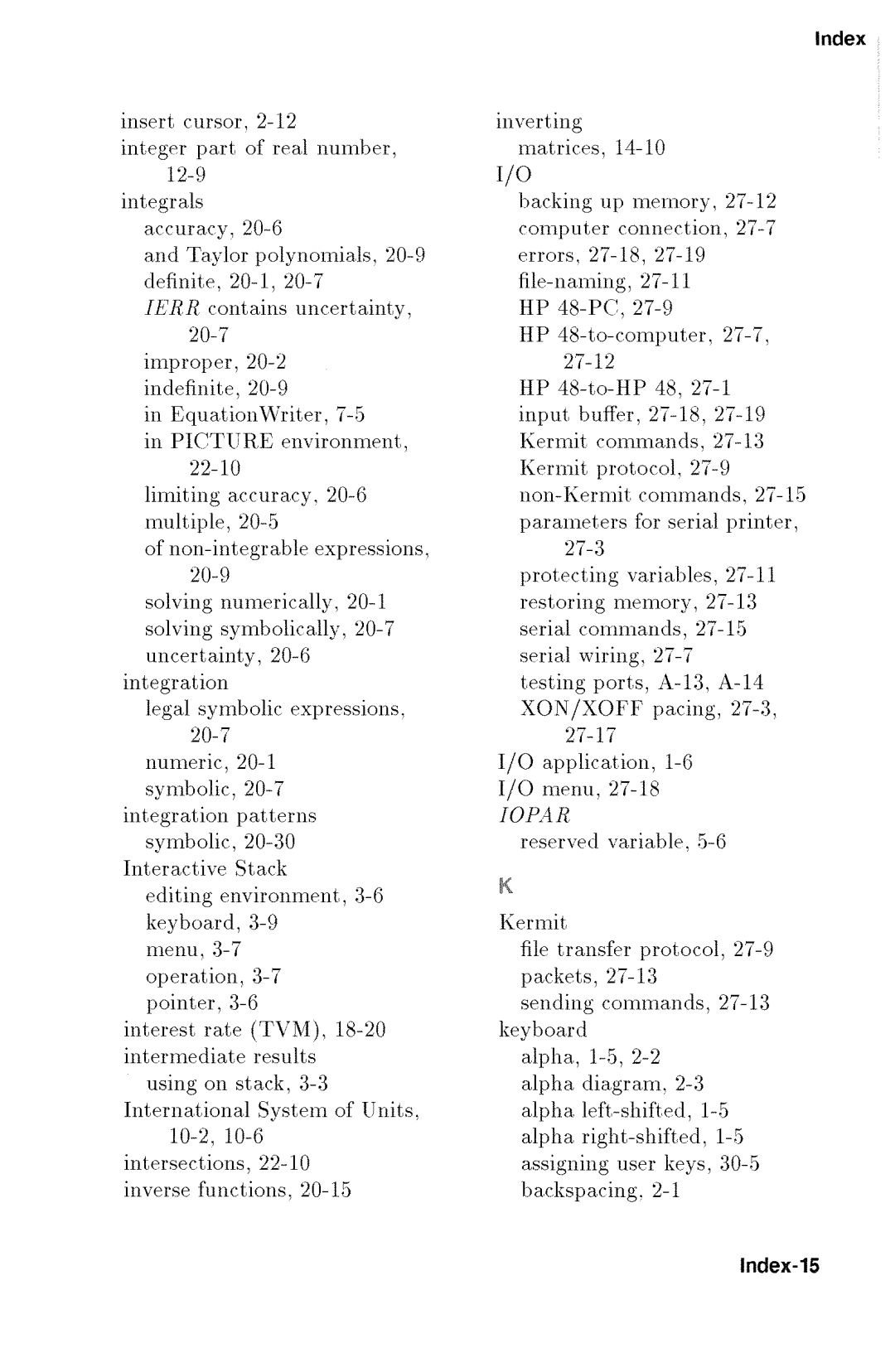 HP 48gx Graphing manual 