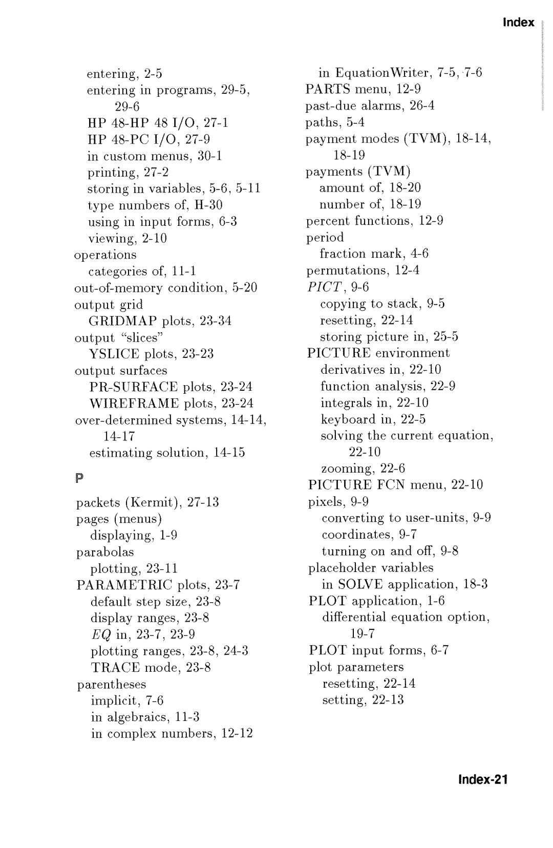 HP 48gx Graphing manual 