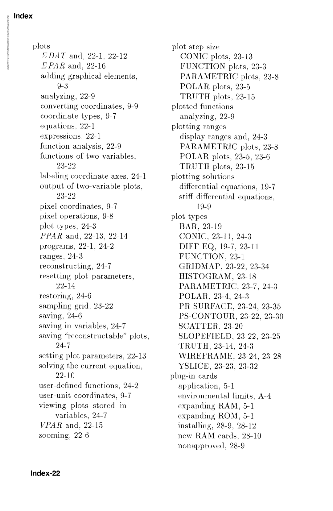 HP 48gx Graphing manual 