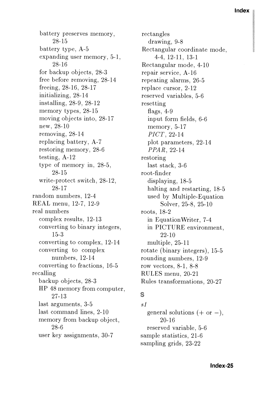 HP 48gx Graphing manual 