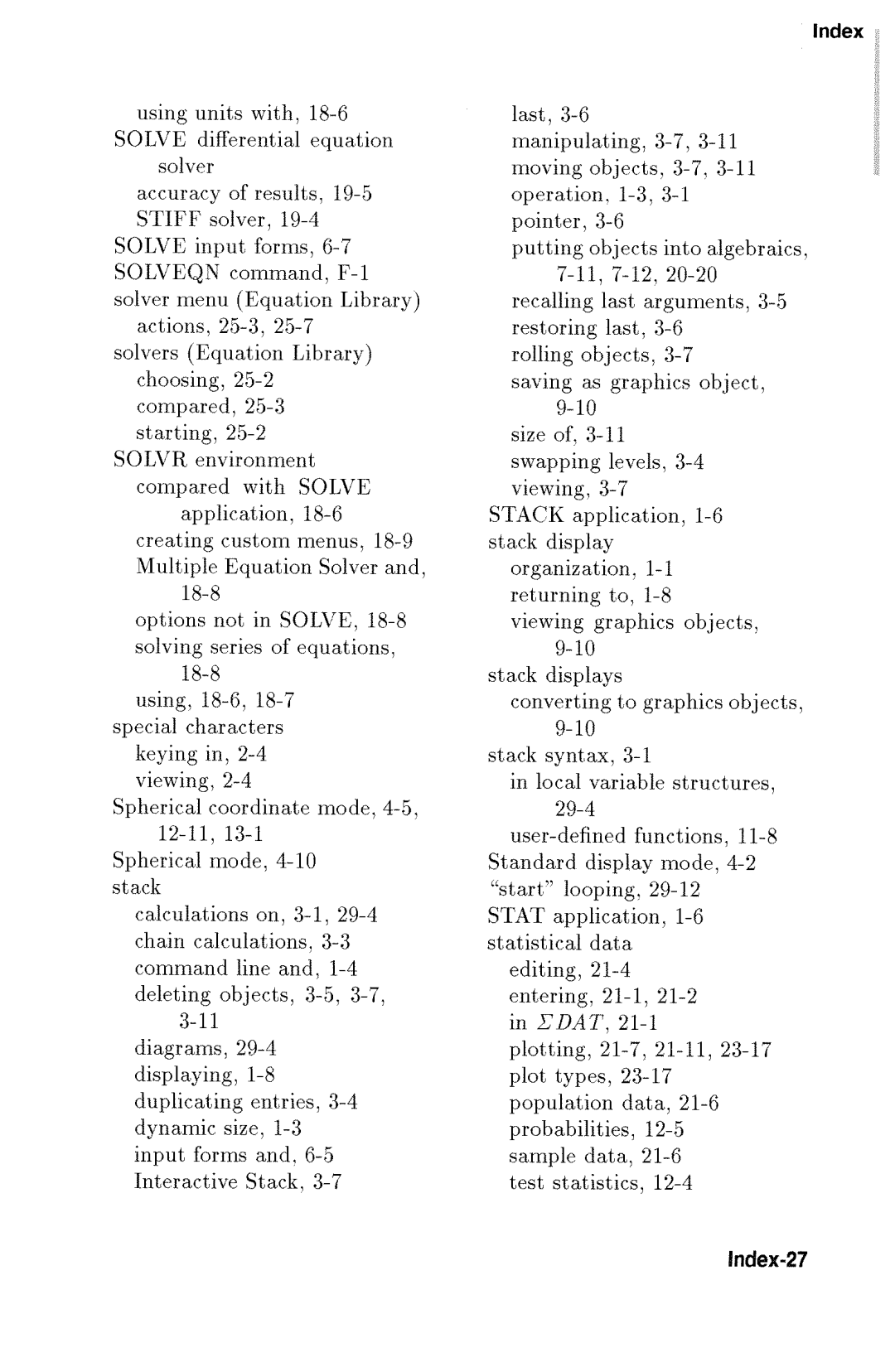 HP 48gx Graphing manual 