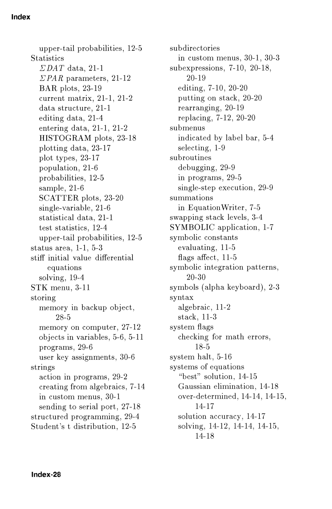 HP 48gx Graphing manual 