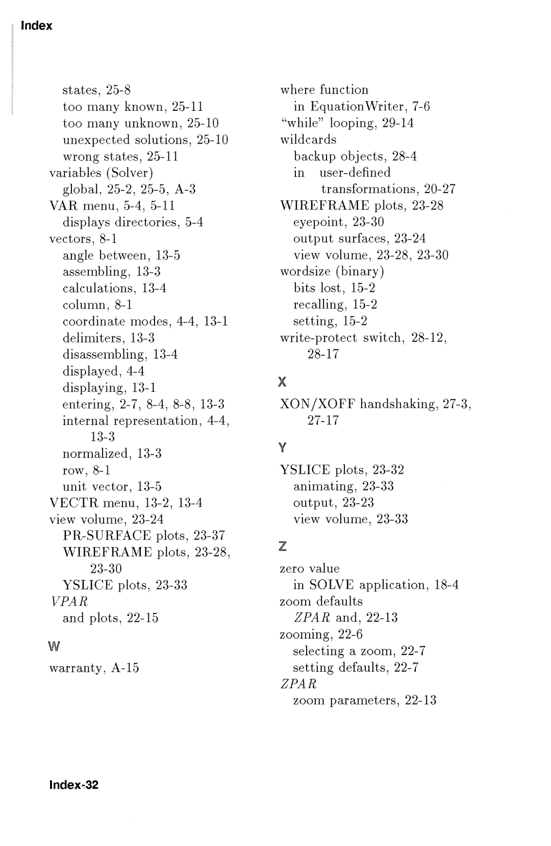 HP 48gx Graphing manual 