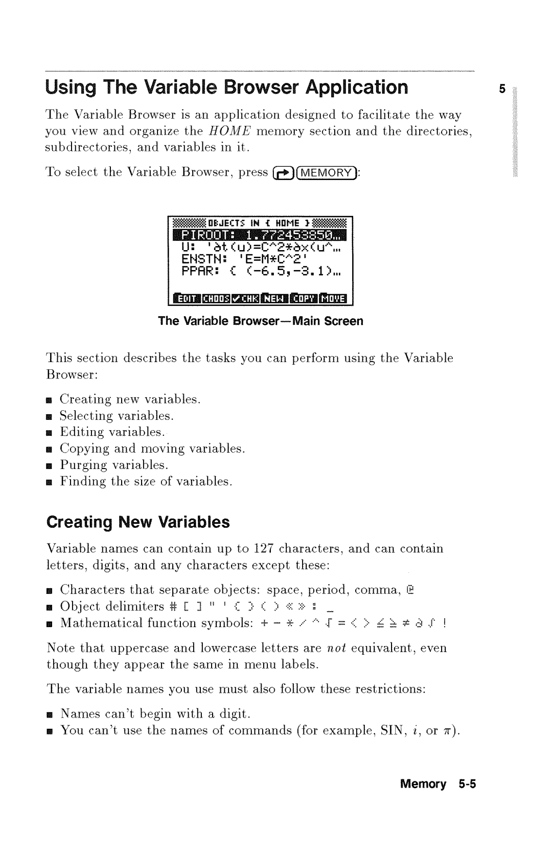 HP 48gx Graphing manual 