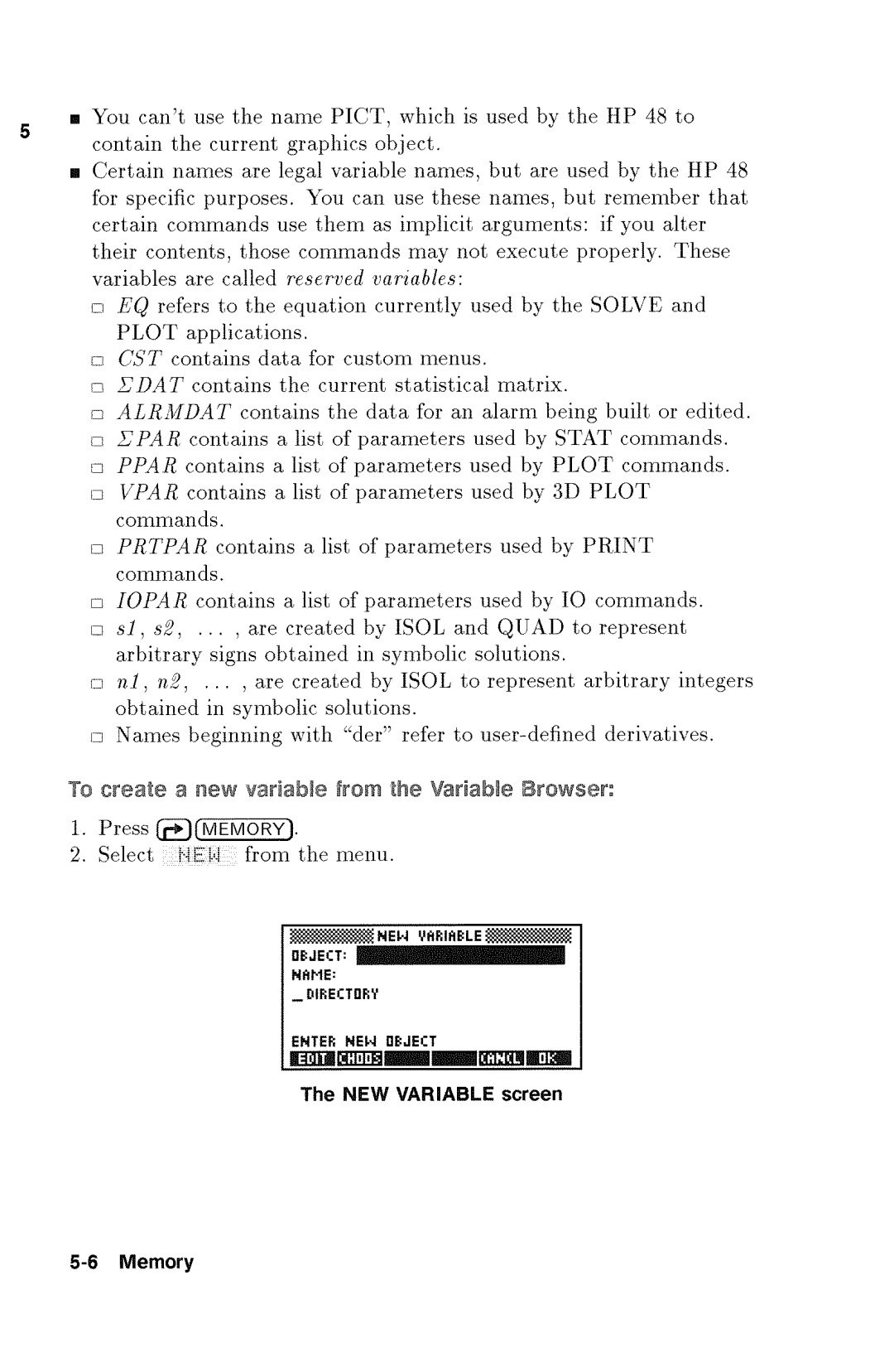 HP 48gx Graphing manual 