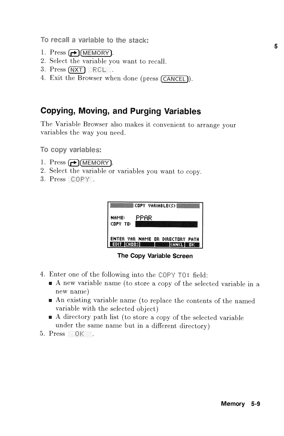 HP 48gx Graphing manual 