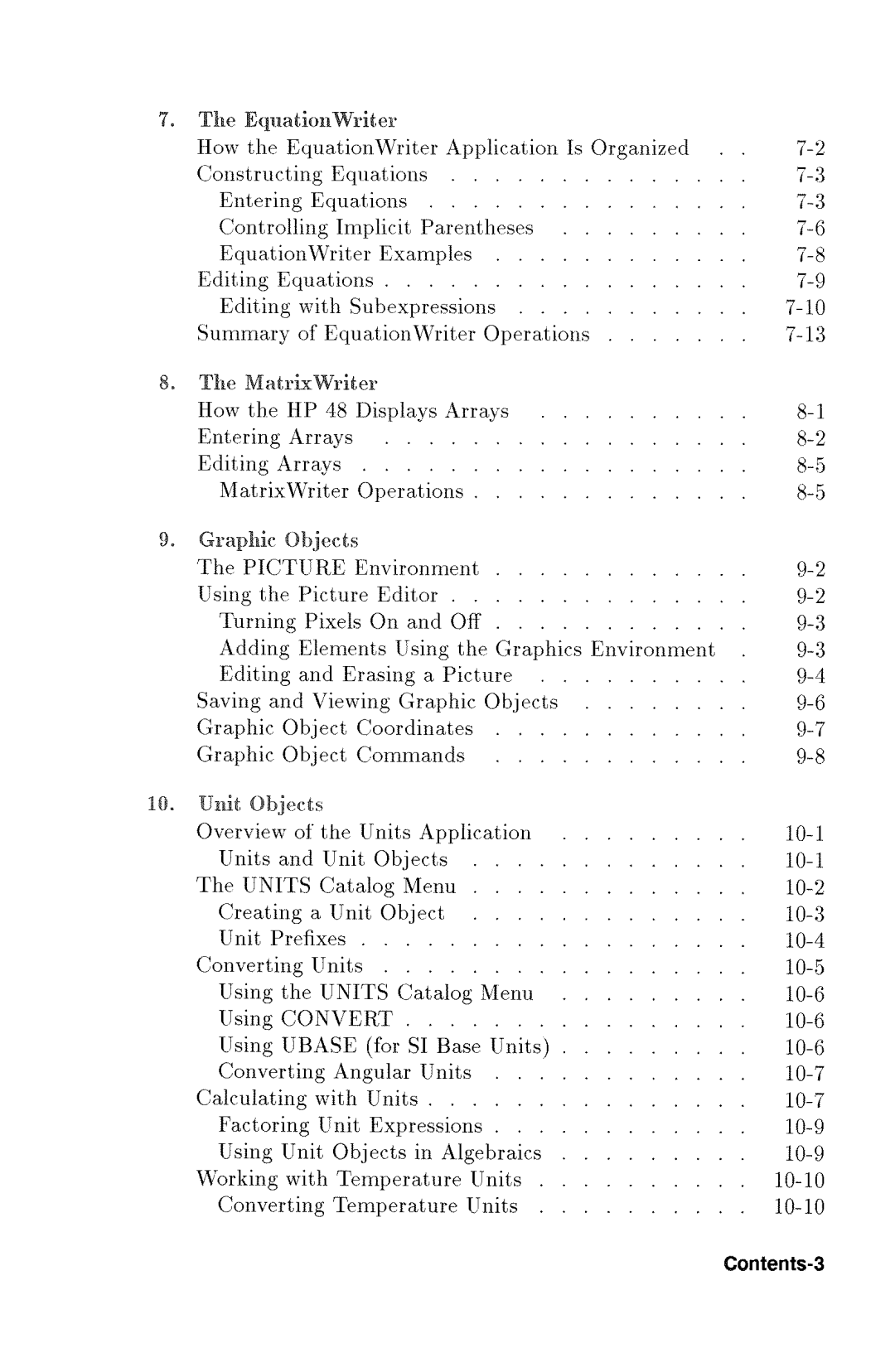 HP 48gx Graphing manual 