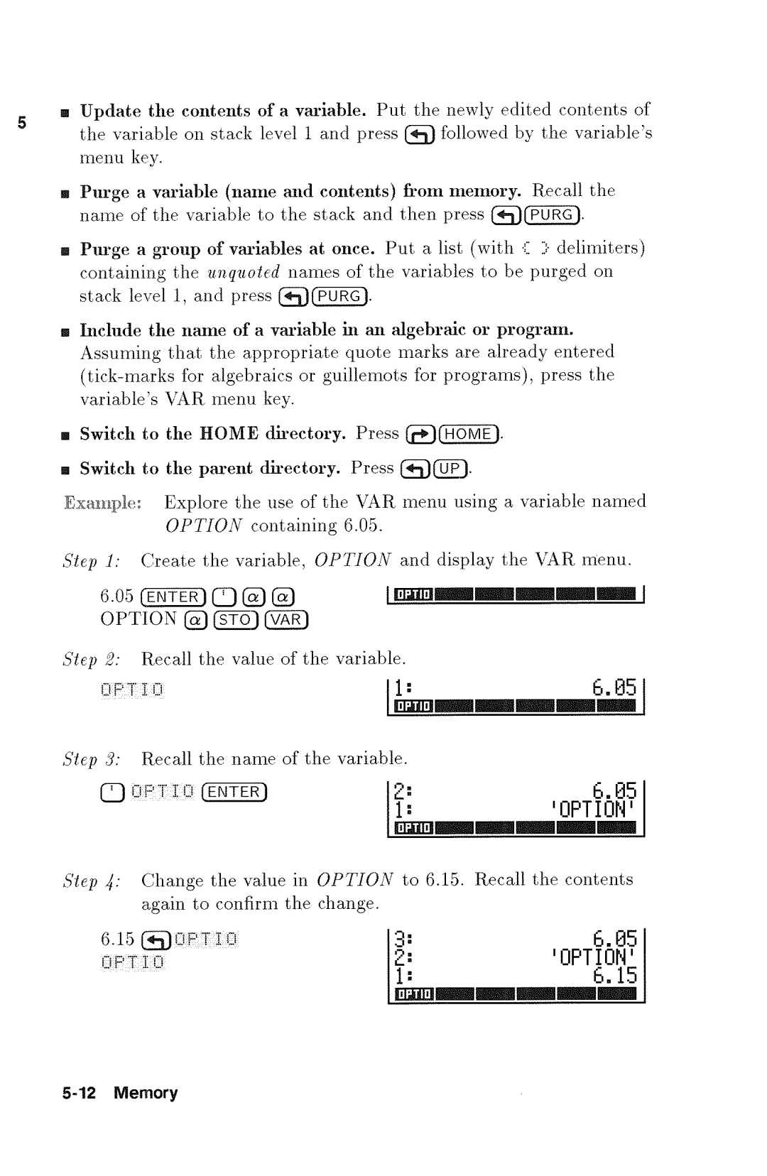 HP 48gx Graphing manual 