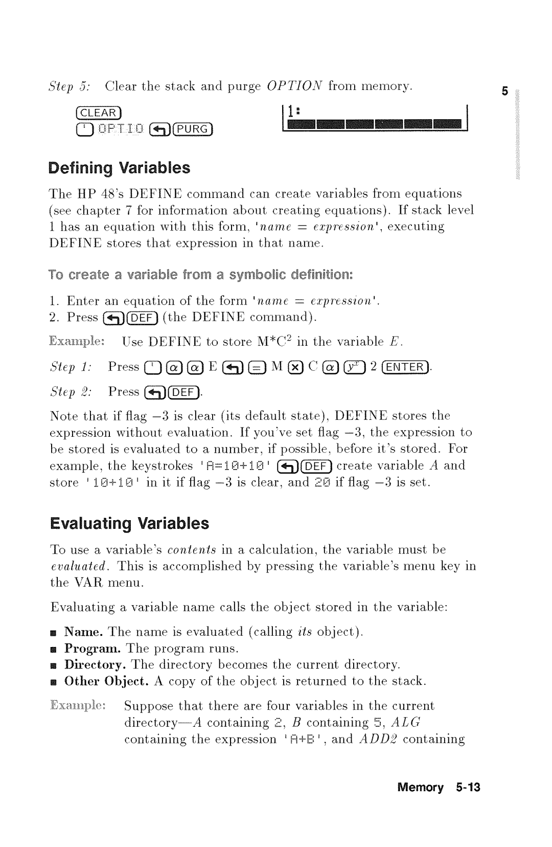 HP 48gx Graphing manual 