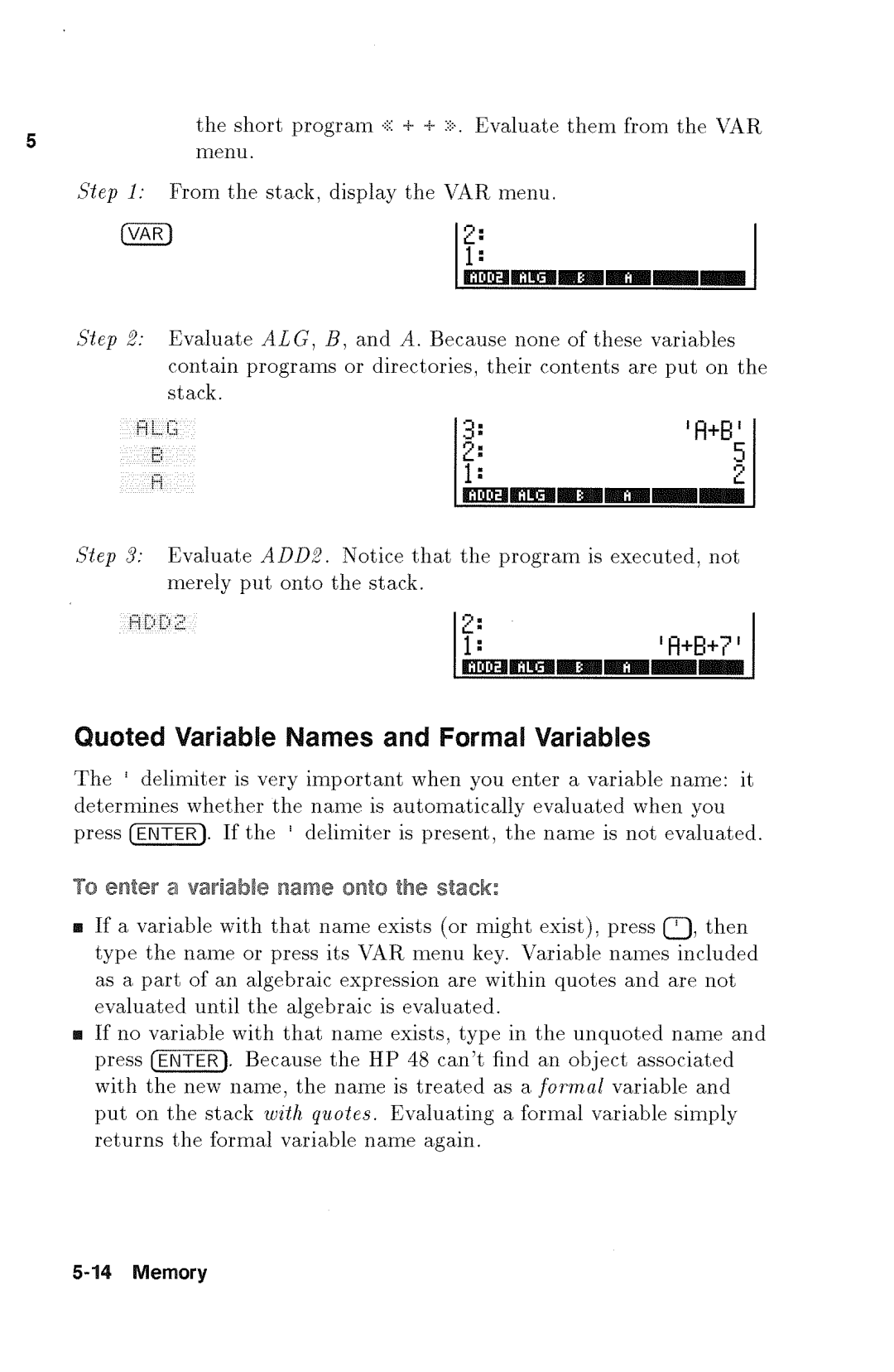 HP 48gx Graphing manual 