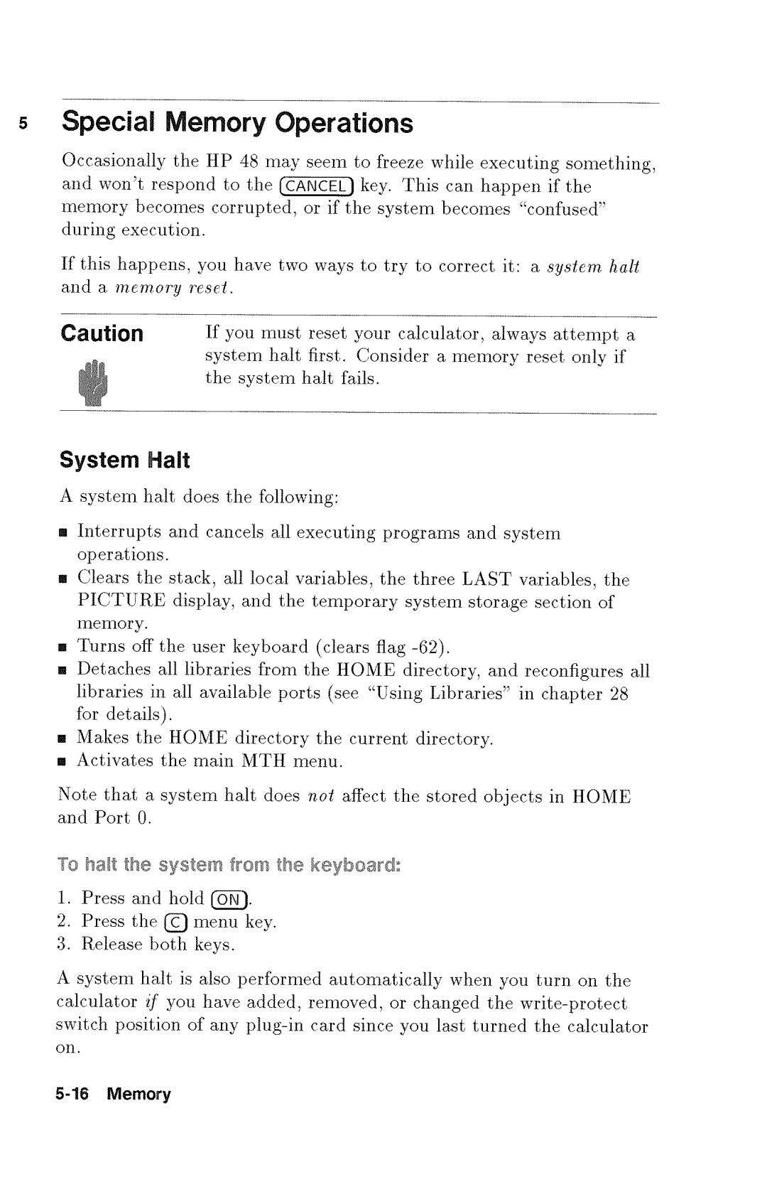 HP 48gx Graphing manual 