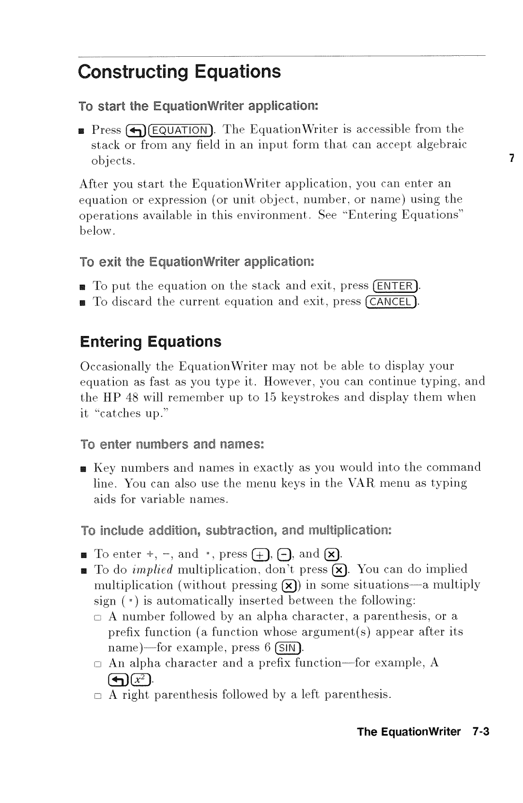 HP 48gx Graphing manual 