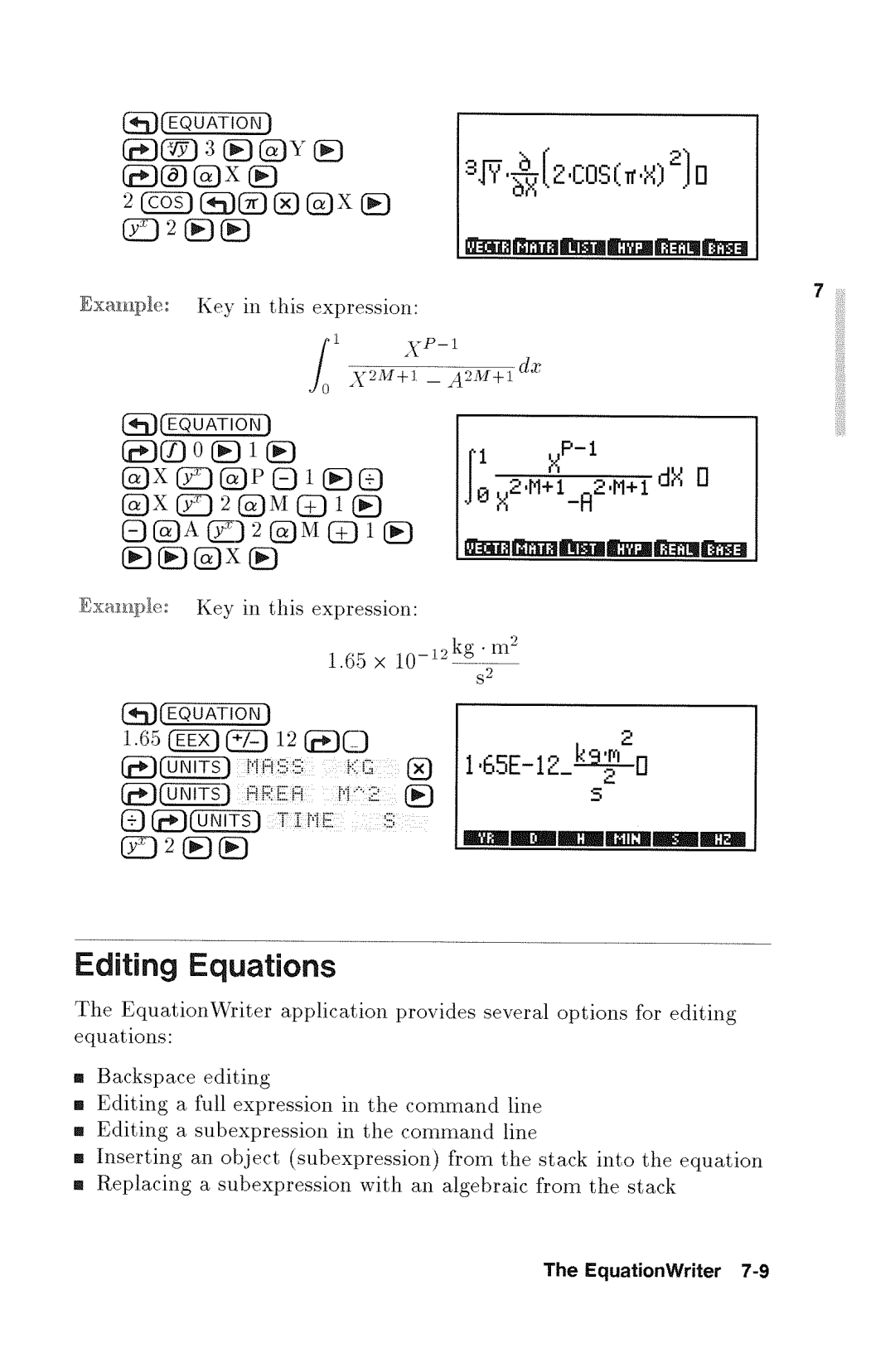 HP 48gx Graphing manual 