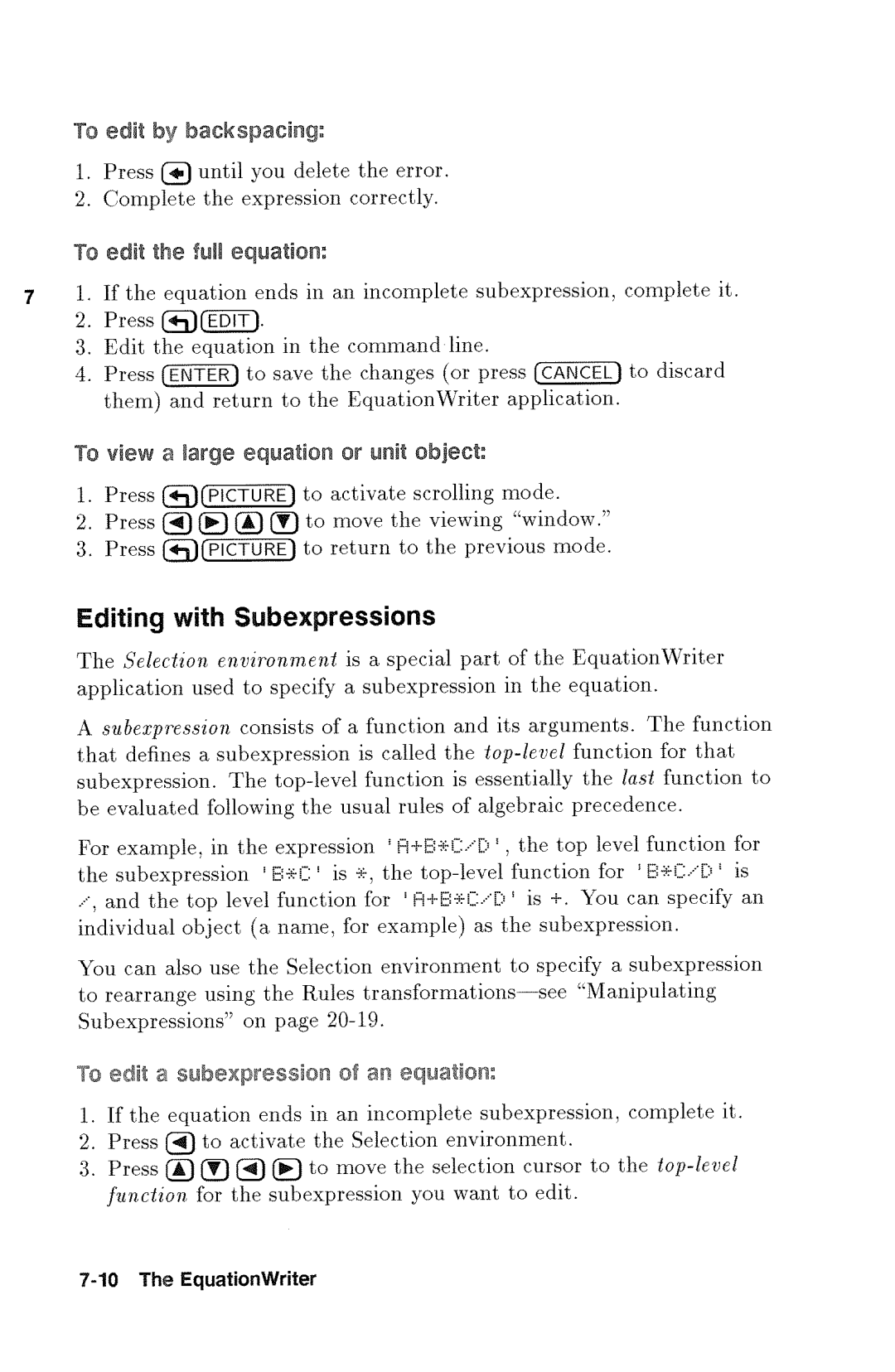 HP 48gx Graphing manual 