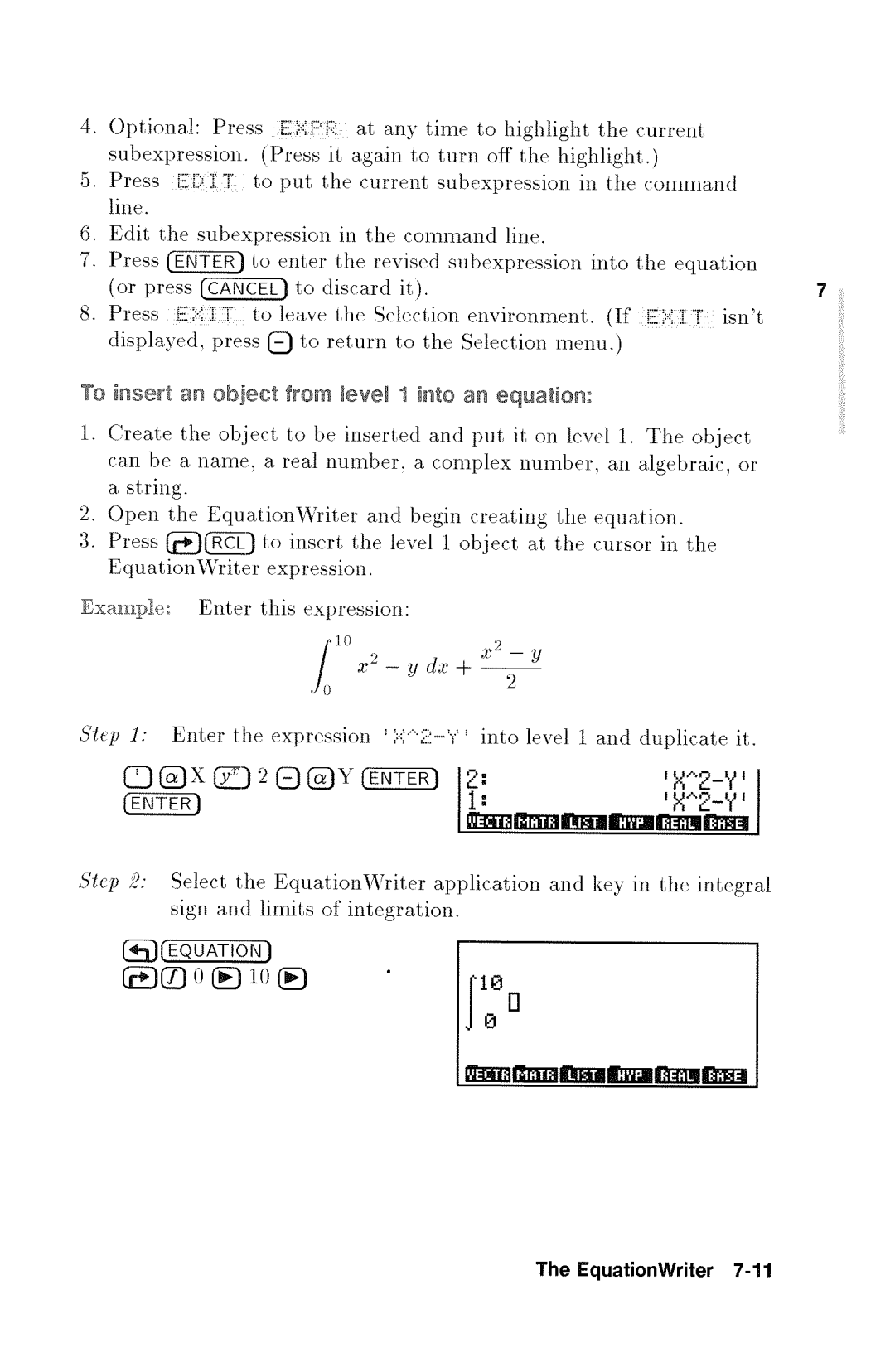 HP 48gx Graphing manual 