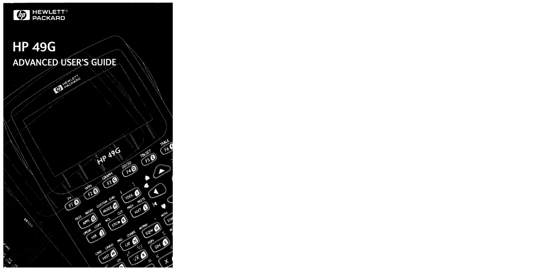 HP 49g Graphing manual 