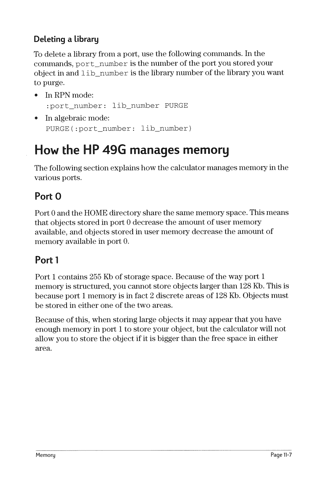 HP 49g Graphing manual 