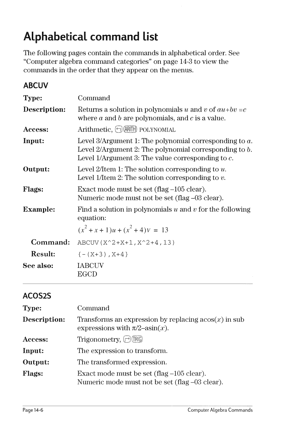 HP 49g Graphing manual 