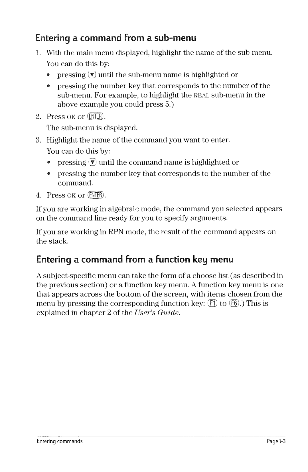 HP 49g Graphing manual 