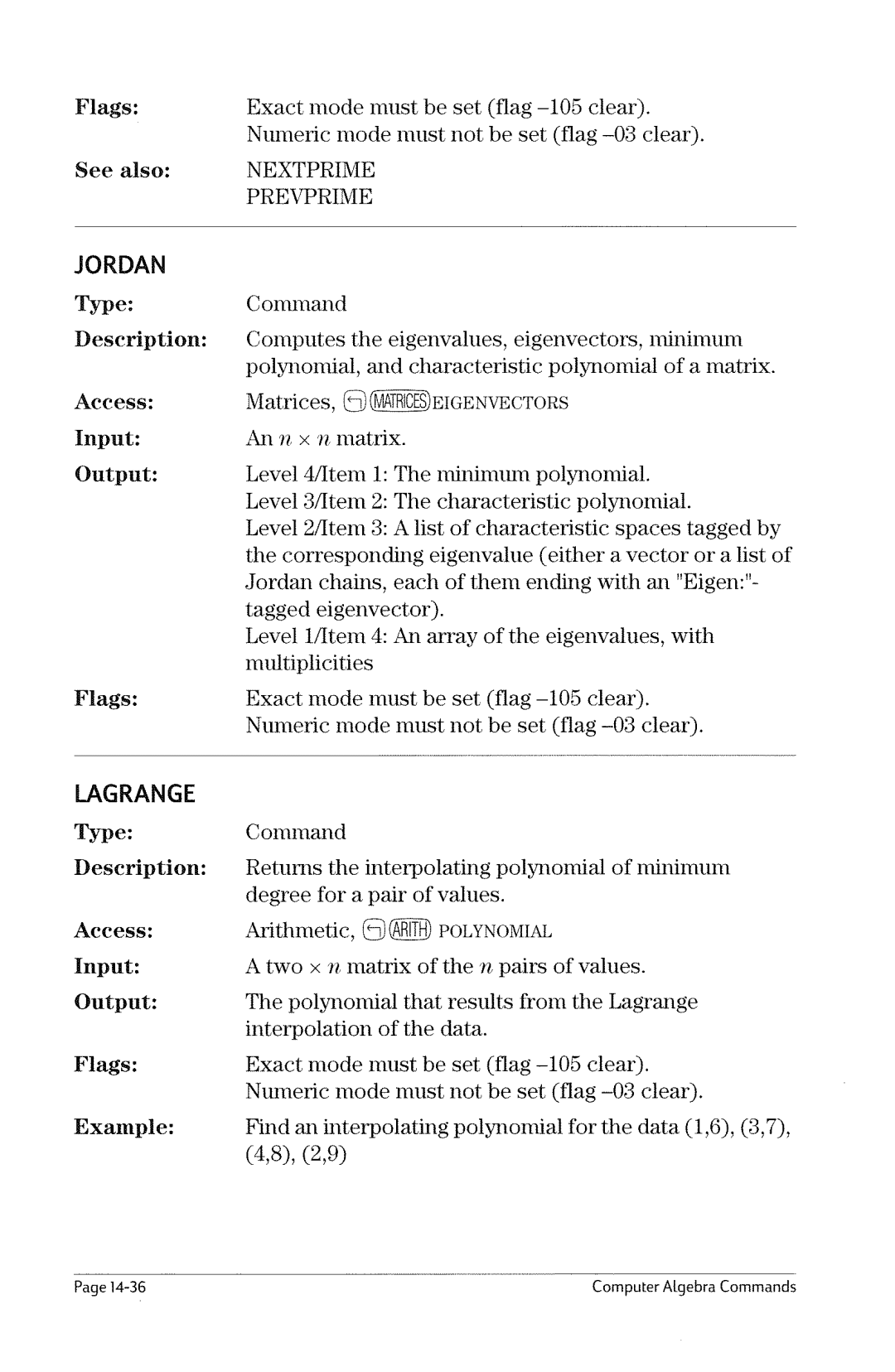 HP 49g Graphing manual 