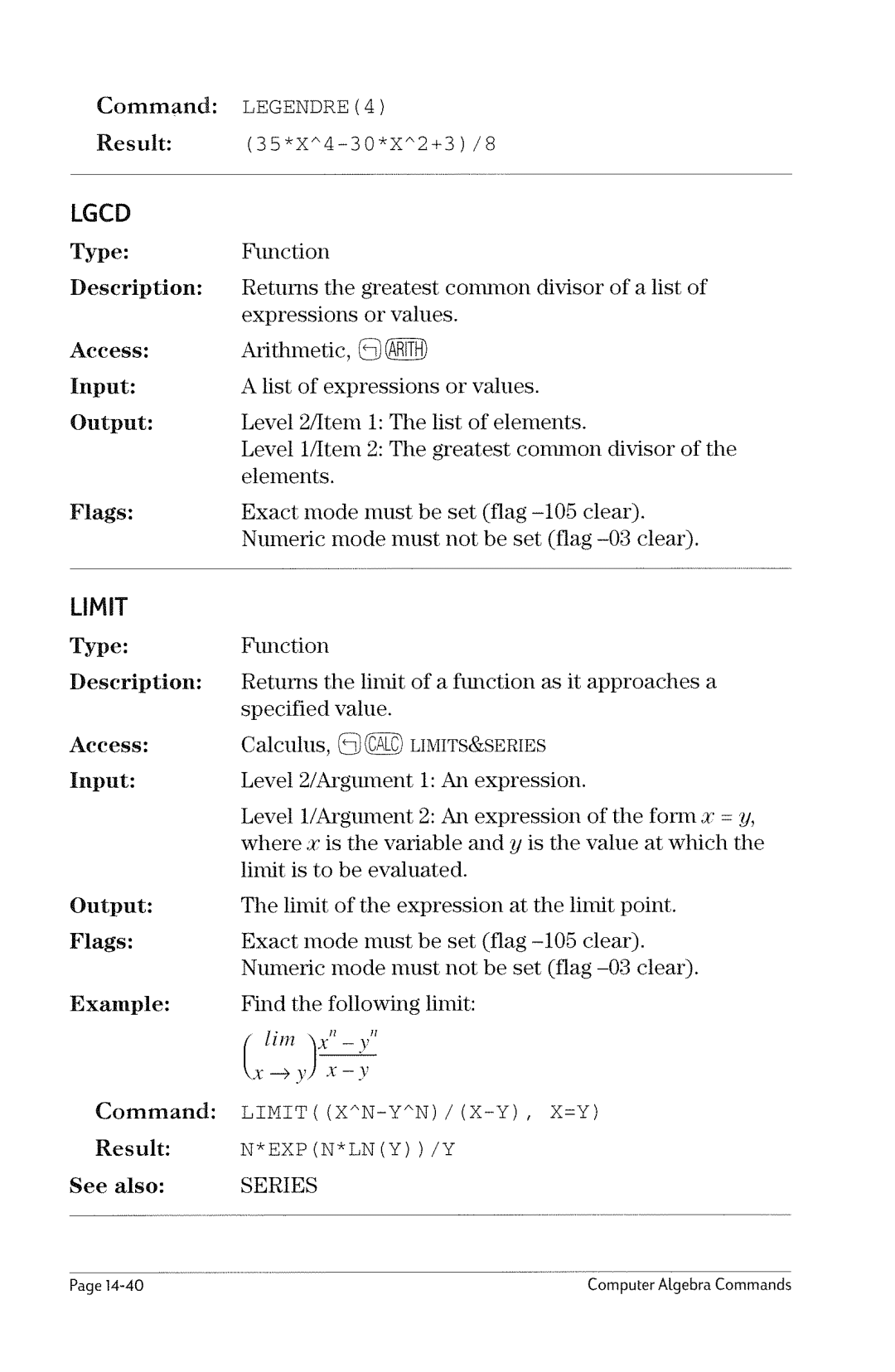 HP 49g Graphing manual 