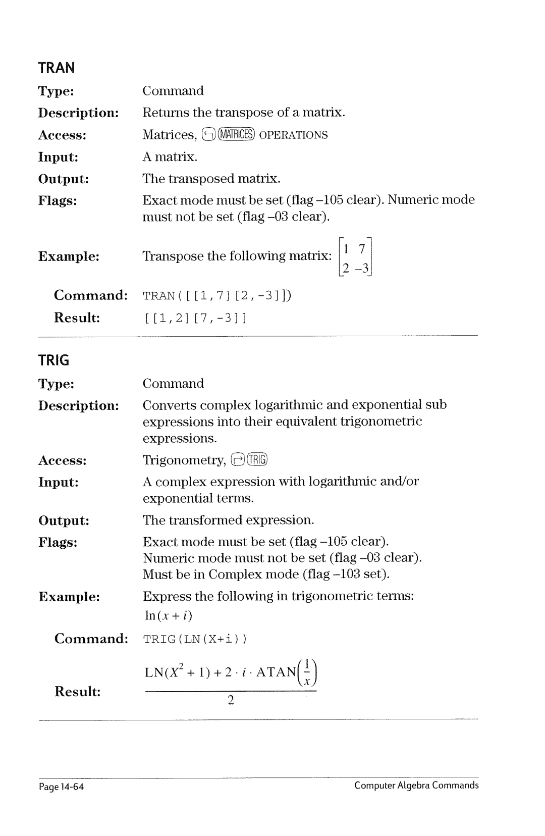 HP 49g Graphing manual 