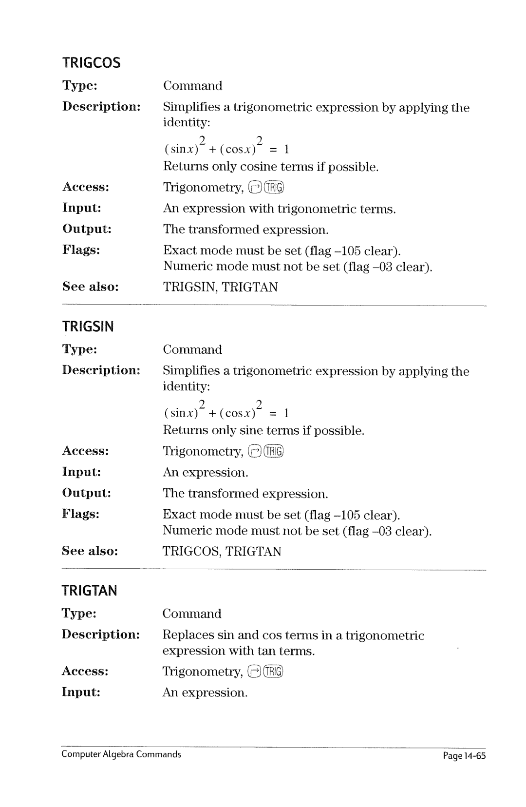 HP 49g Graphing manual 